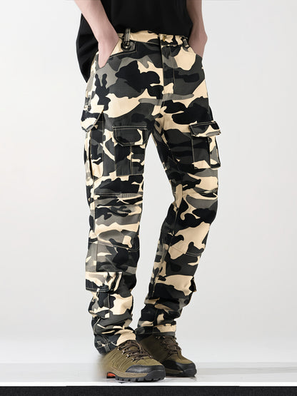 Men's fern green Polyester Printed Cargo Cargo Pants – main product image