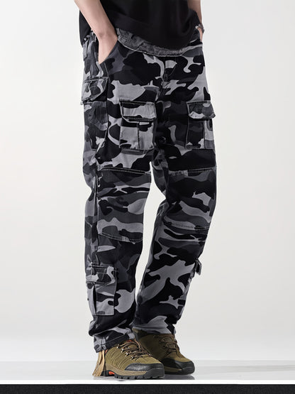 Men's fern green Polyester Printed Cargo Cargo Pants – view 2
