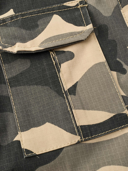 Men's fern green Polyester Printed Cargo Cargo Pants – view 5