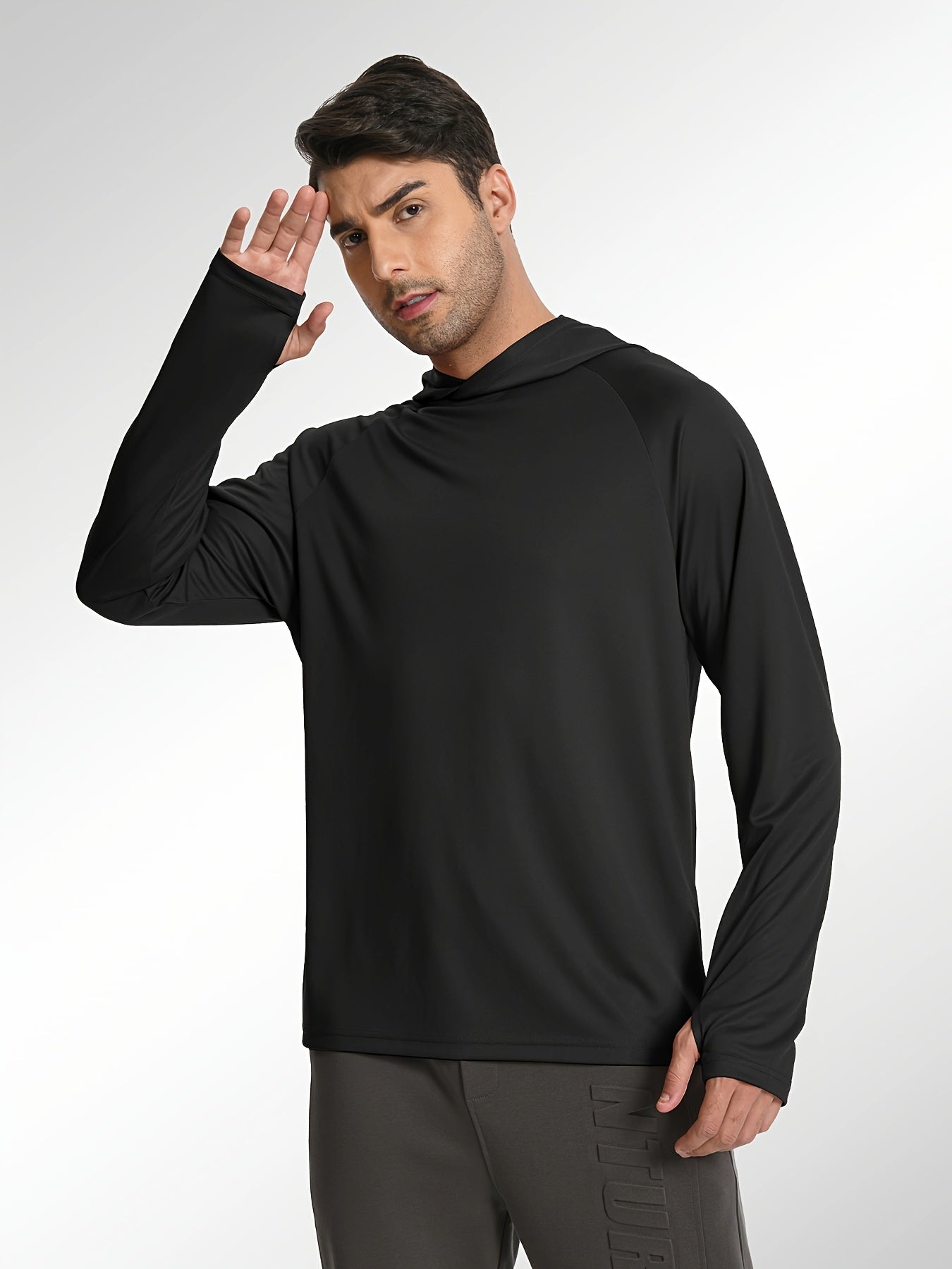 Men's Fishing Rash Guard Hoodies 5-Pack - Lightweight Long Sleeve Set detail view