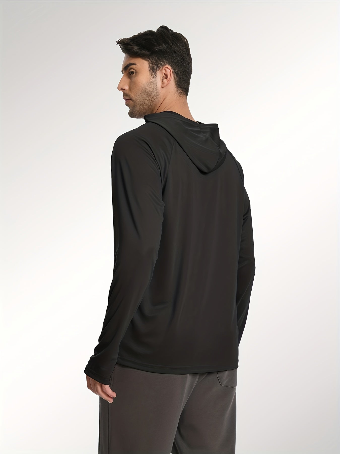 Men's Fishing Rash Guard Hoodies 5-Pack - Lightweight Long Sleeve Set detail view