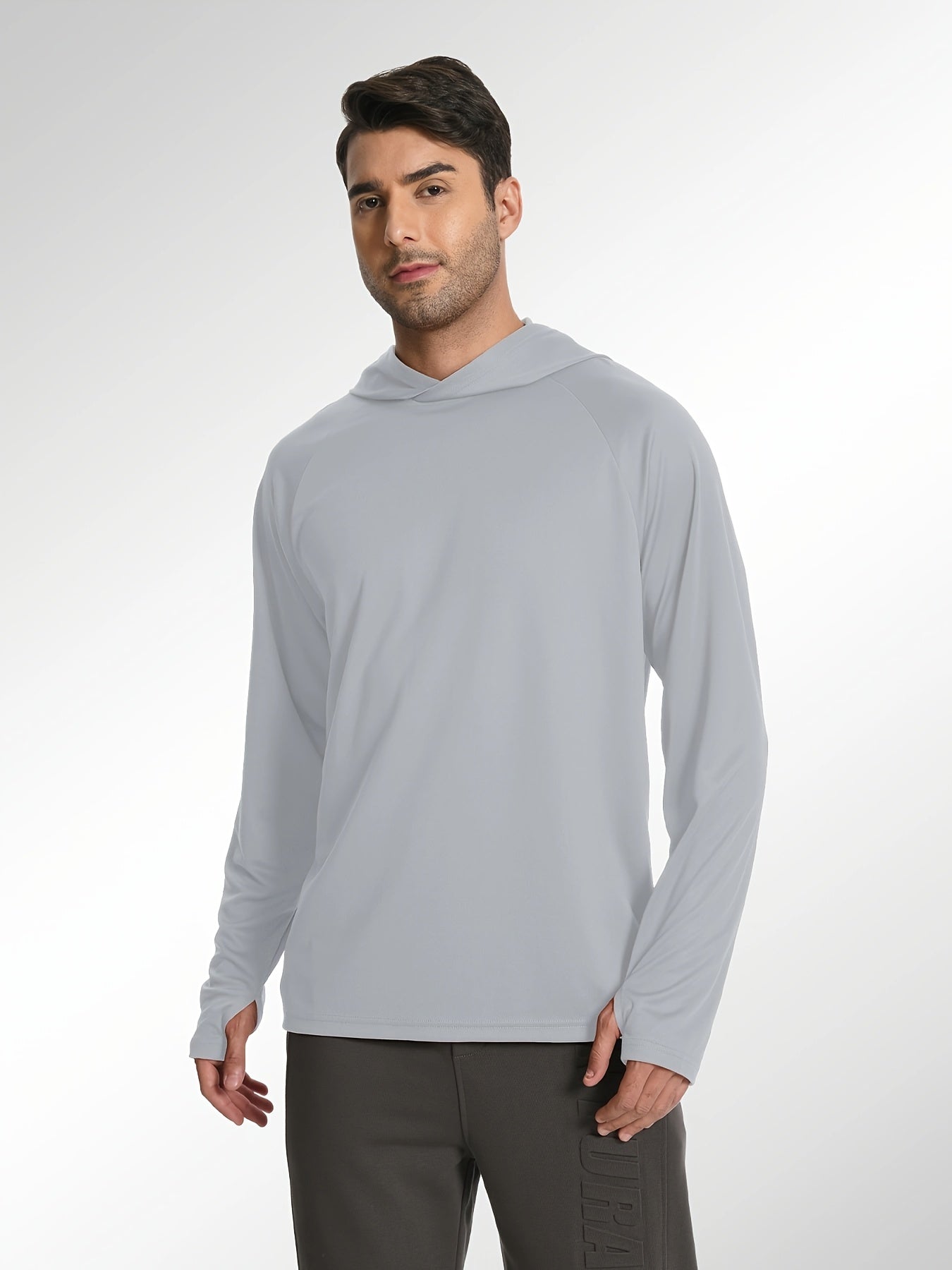 Men's Fishing Rash Guard Hoodies 5-Pack - Lightweight Long Sleeve Set detail view