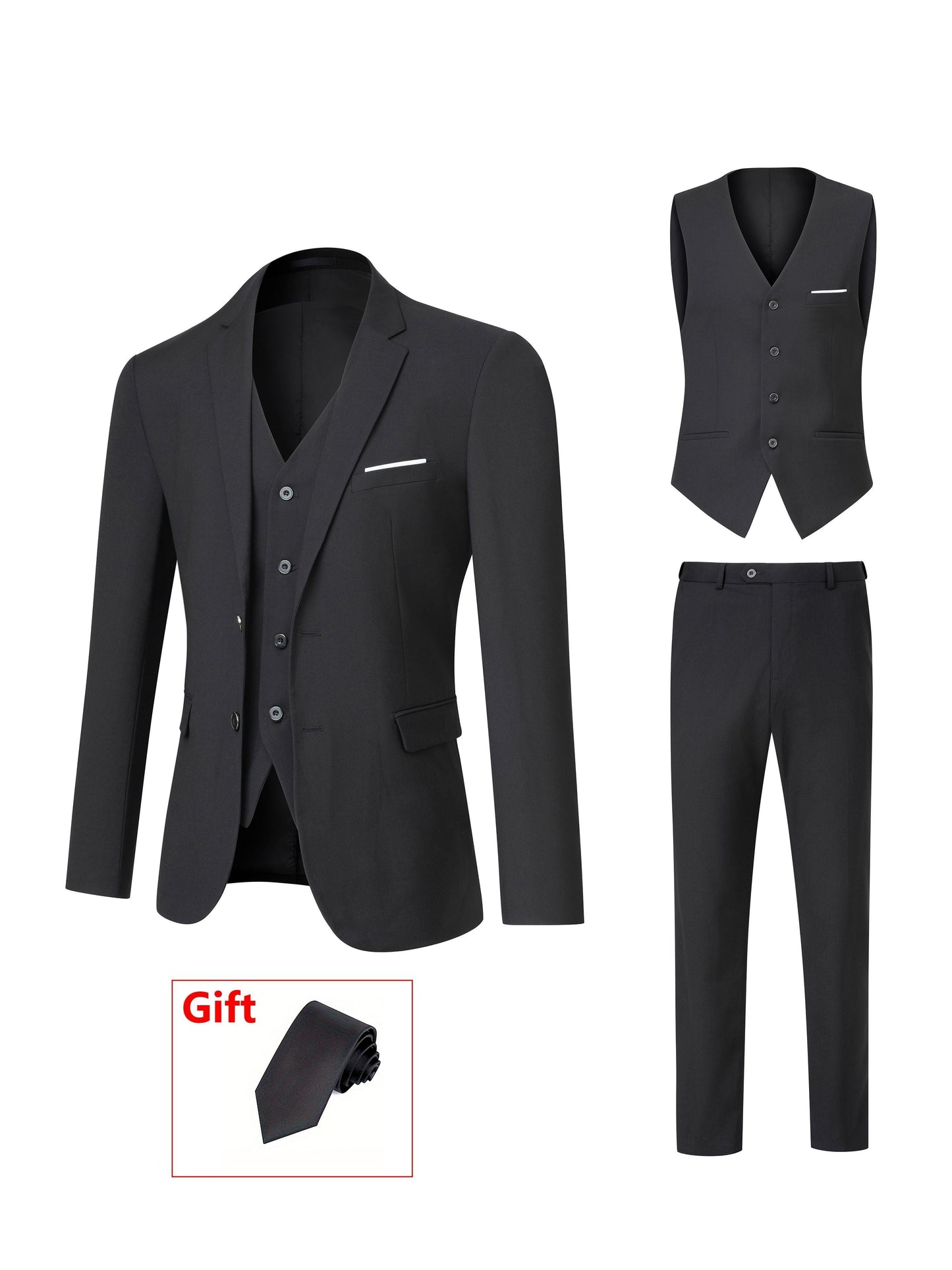 Men's Formal Suit Set - Monogram Print – view 9