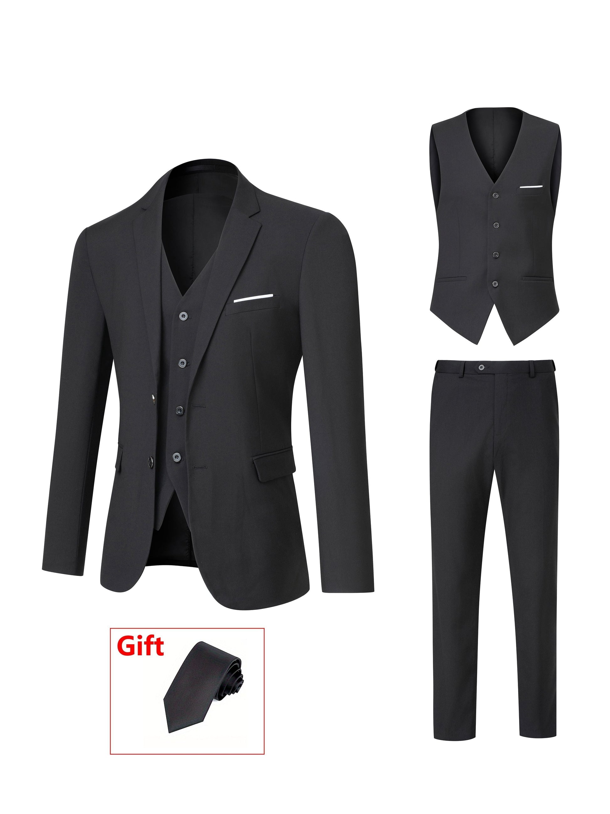 Men's Formal Suit Set - Monogram Print – view 9