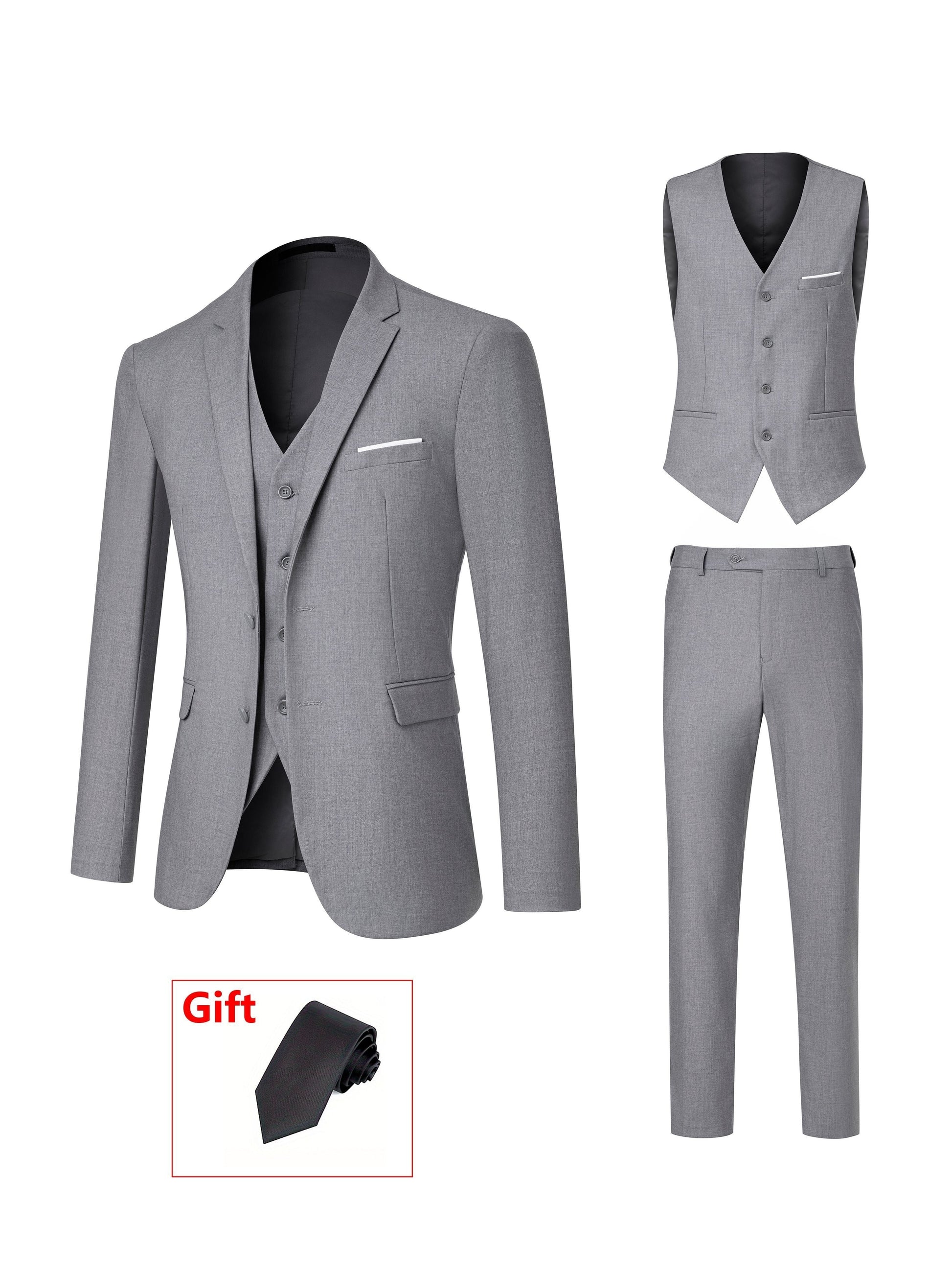 Men's Formal Suit Set - Monogram Print – view 10
