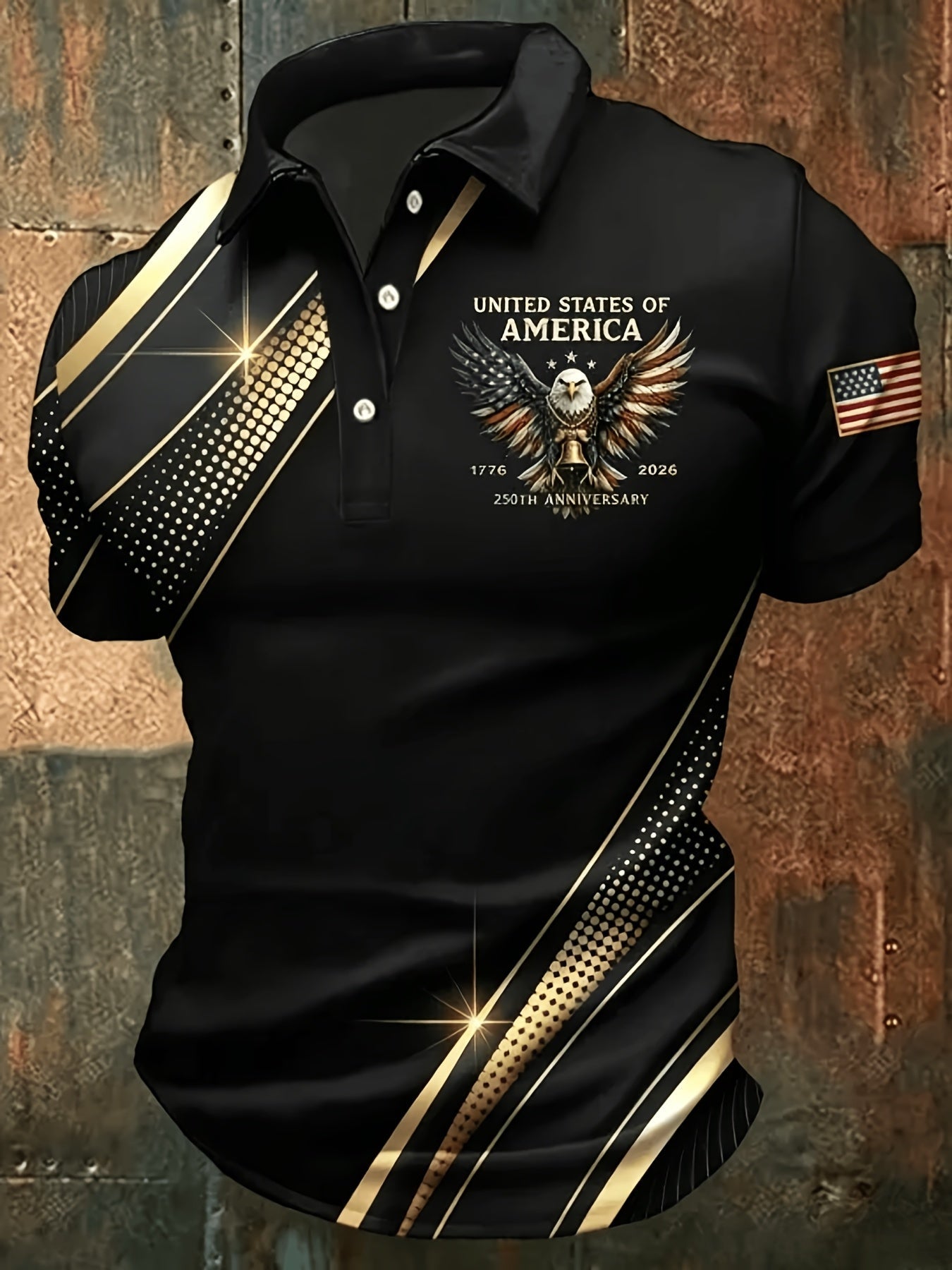 Men's Graphic Print Polo Shirt - Collared Short Sleeve – Sizes 0XL–6XL – view 25