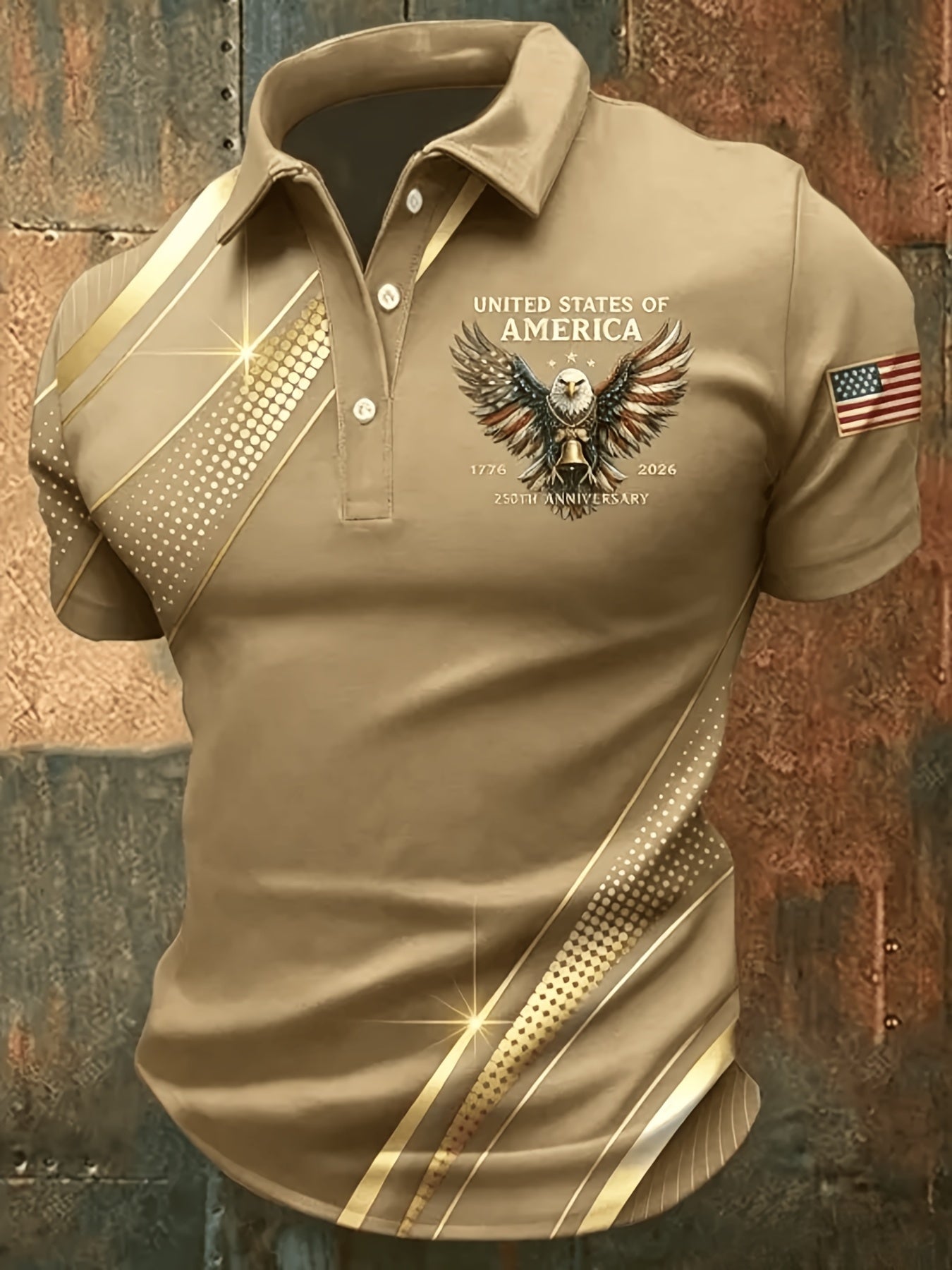 Men's Graphic Print Polo Shirt - Collared Short Sleeve – Sizes 0XL–6XL – view 28