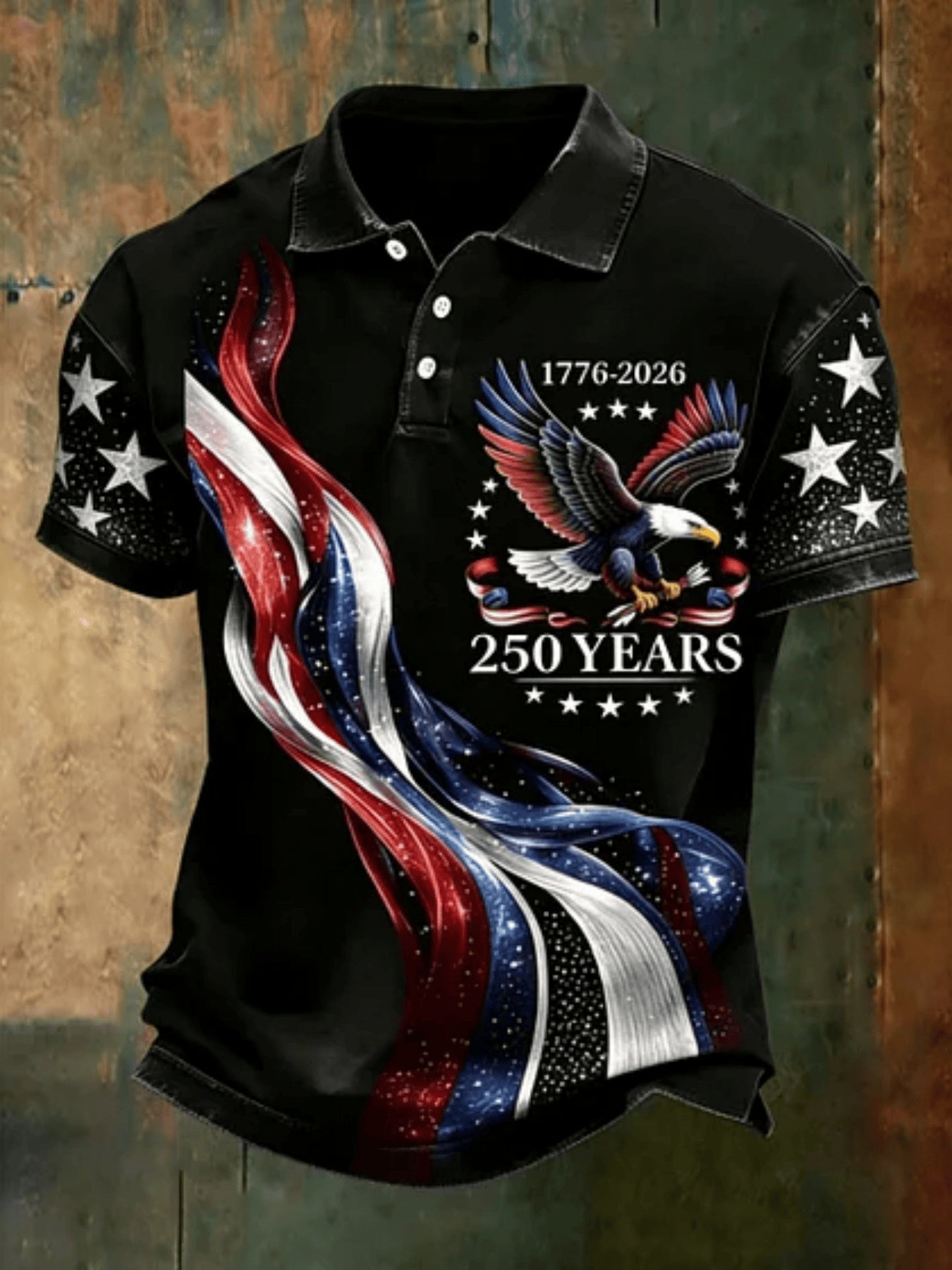 Men's Graphic Print Polo Shirt - Collared Short Sleeve – Sizes S–XXXL – view 4