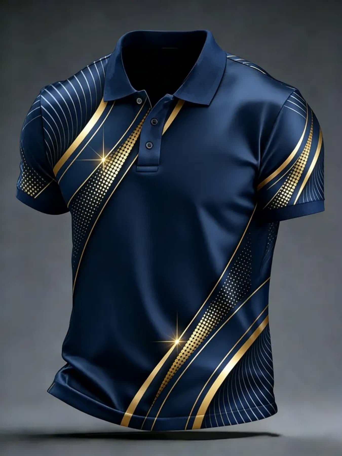 Men's Graphic Print Shirt - Collared Short Sleeve – view 4