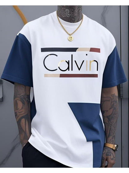 Men's Graphic Print T-Shirt - Crew Neck Short Sleeve – Sizes 1XL–6XL – view 2