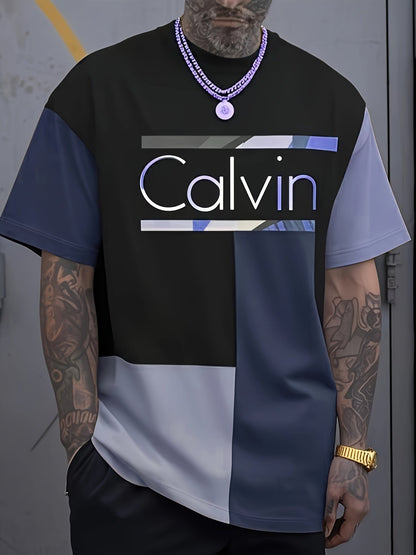 Men's Graphic Print T-Shirt - Crew Neck Short Sleeve – Sizes 1XL–6XL – view 5
