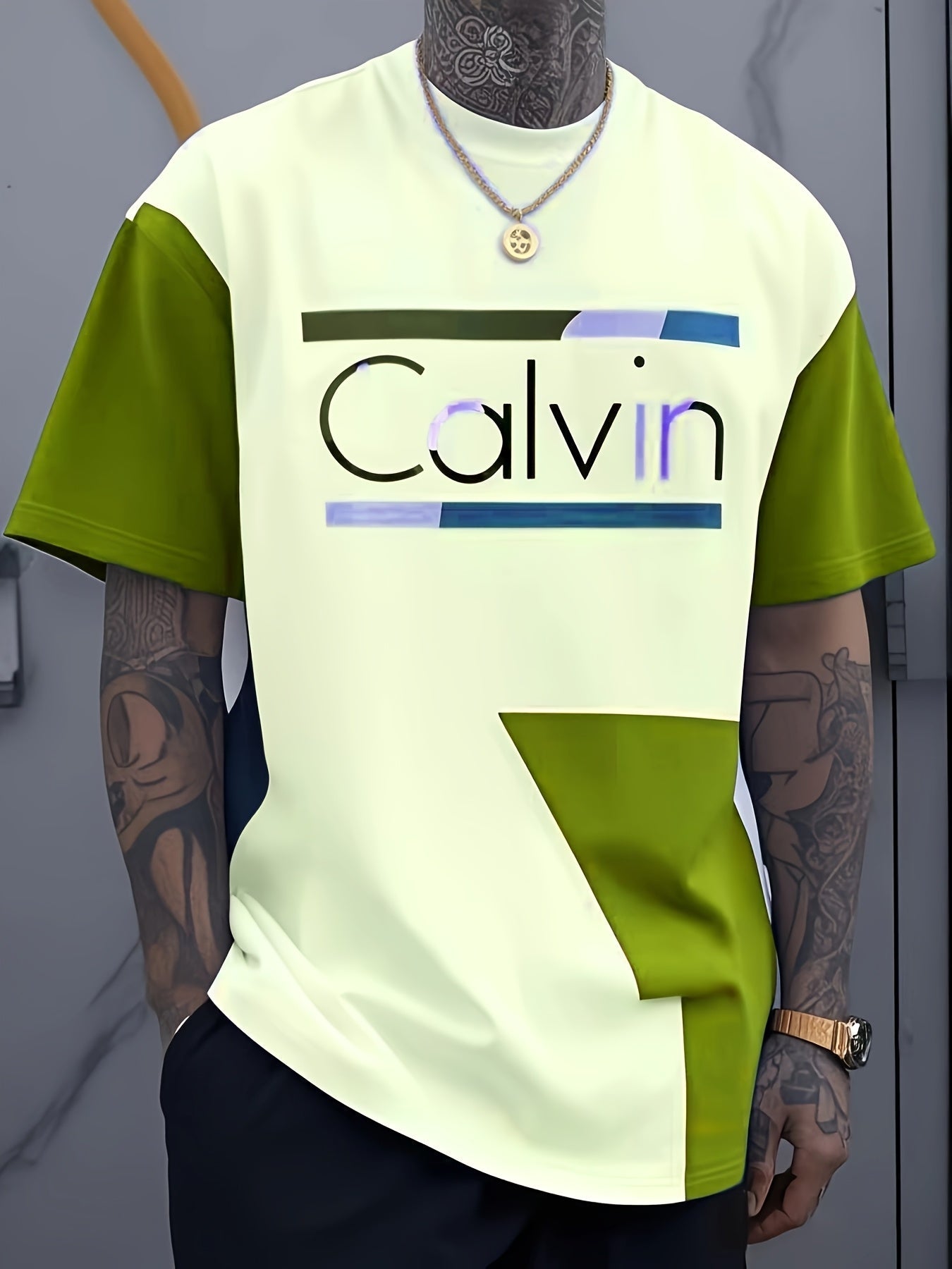 Men's Graphic Print T-Shirt - Crew Neck Short Sleeve – Sizes 1XL–6XL – view 6