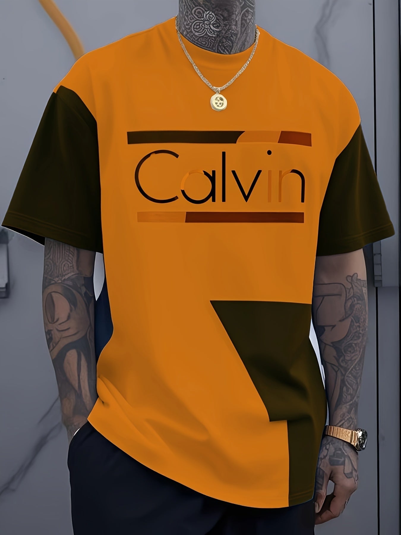 Men's Graphic Print T-Shirt - Crew Neck Short Sleeve – Sizes 1XL–6XL – view 11
