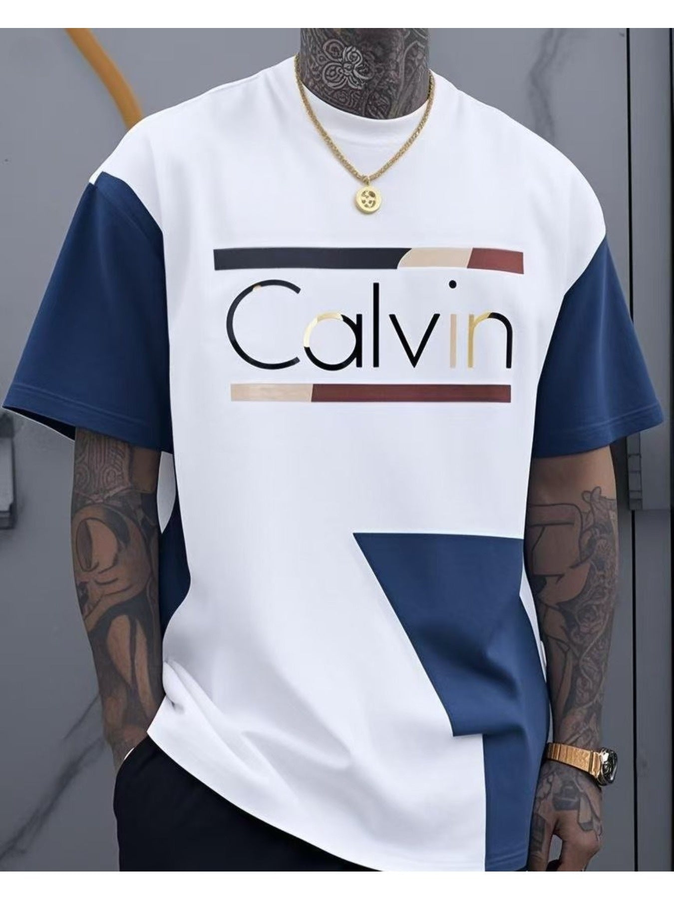 Men's Graphic Print T-Shirt - Crew Neck Short Sleeve – Sizes 1XL–6XL – view 13