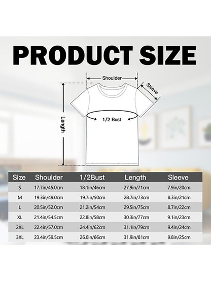 Men's Graphic Print T-Shirt - Round Neck Short Sleeve – 6-Variant Selection – view 3