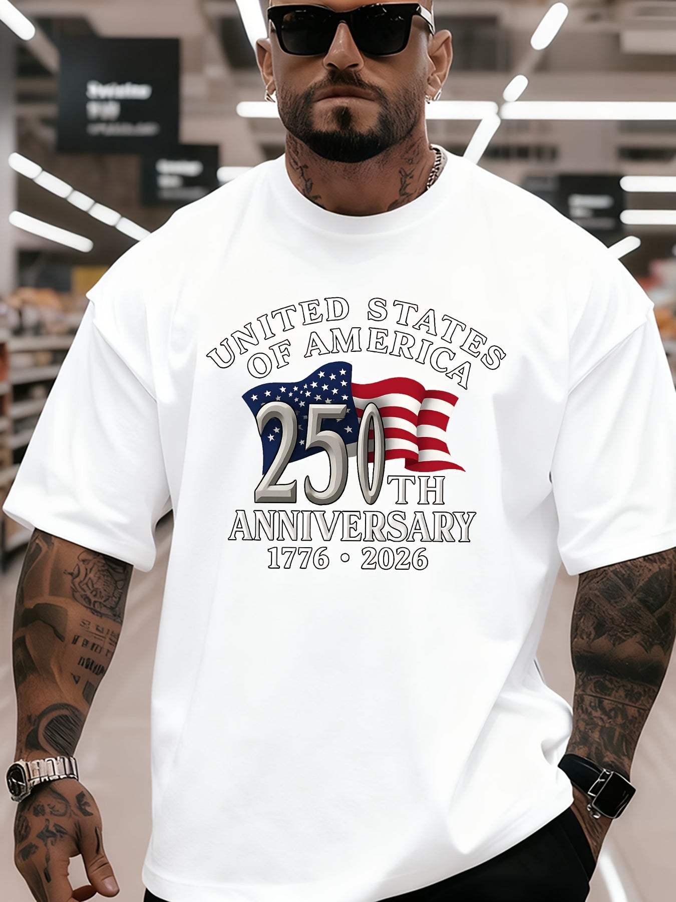 Men's Graphic Print T-Shirt - Round Neck Short Sleeve – Relaxed fit – main product image