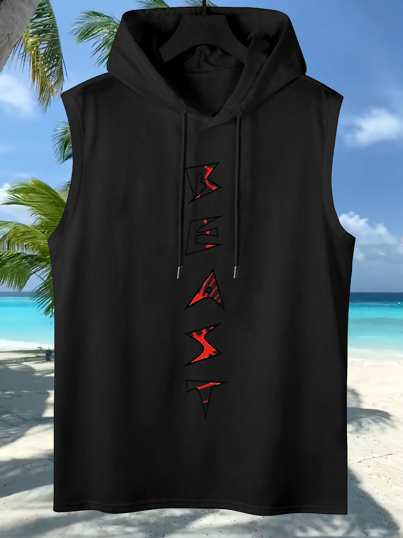 Men's Graphic Print Tank Top - Classic Neck Sleeveless – Sizes 1XL–5XL – view 2