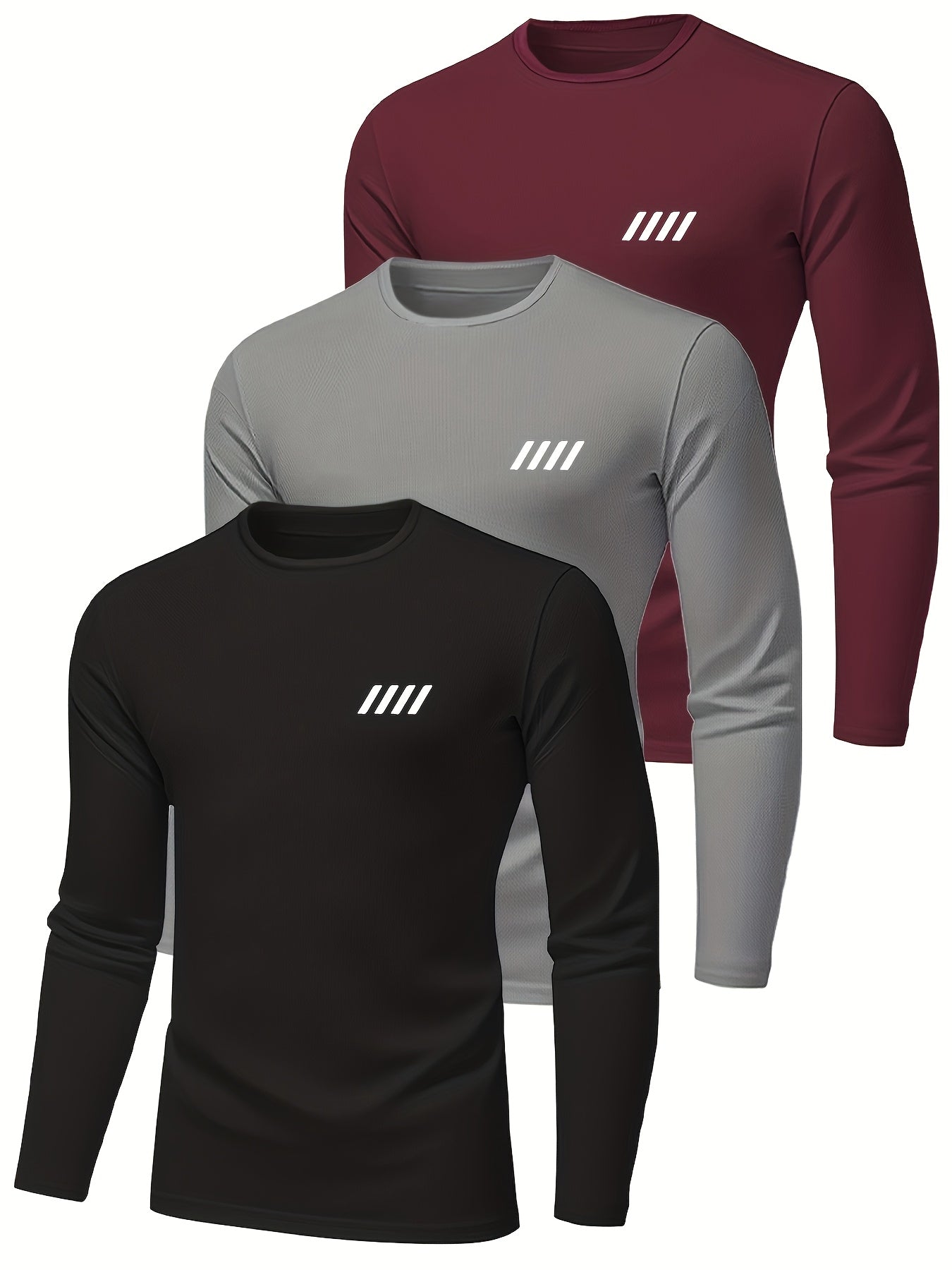 Men's Graphic T-Shirt - Crew Neck Long Sleeve detail view