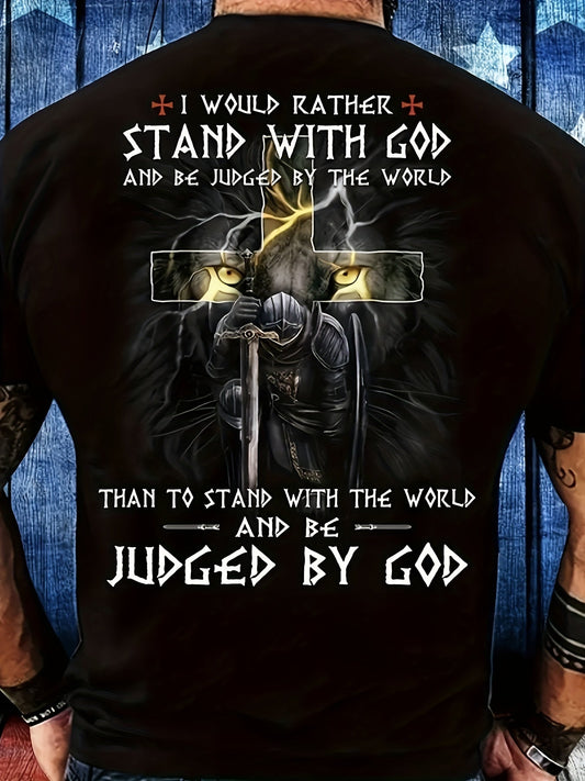 Men's Graphic T-Shirt - Crew Neck Short Sleeve – Black Graphic Design 09477 – main product image