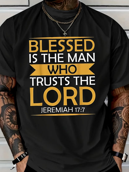Men's Graphic T-Shirt - Crew Neck Short Sleeve – Black Graphic Design 79557 – view 19