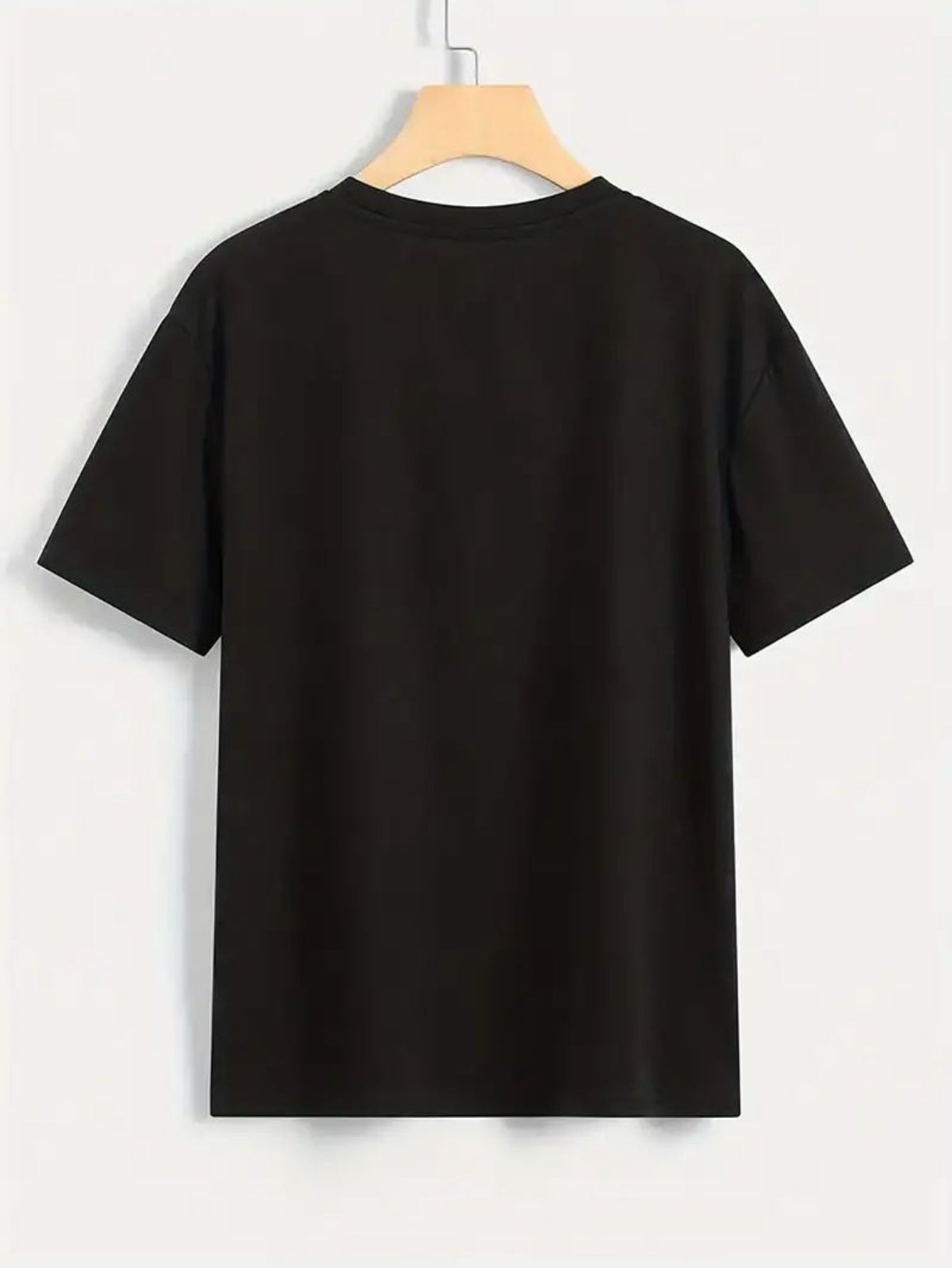 Men's Graphic T-Shirt - Crew Neck Short Sleeve – Black Graphic Design 92773 detail view