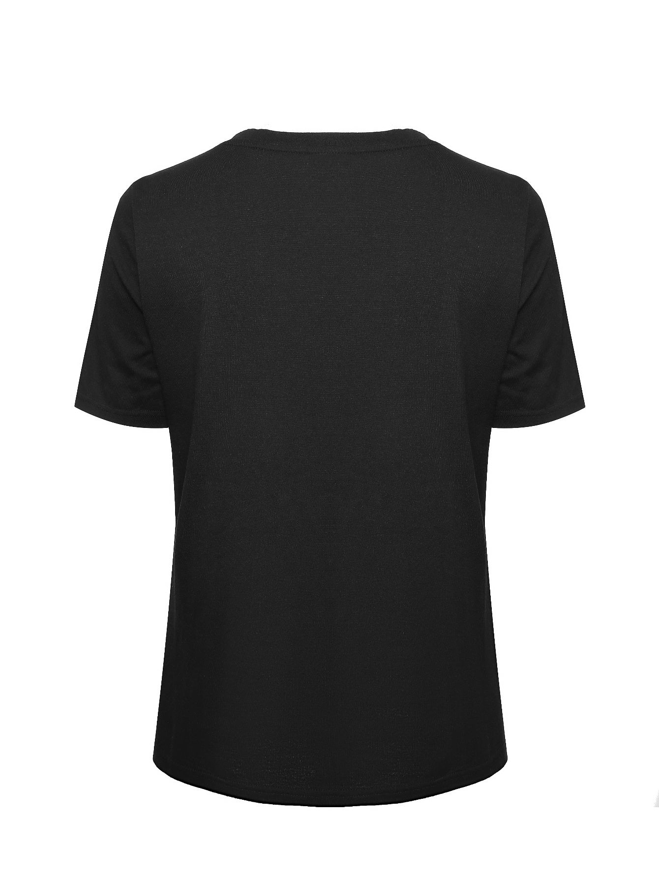 Men's Graphic T-Shirt - Crew Neck Short Sleeve – Black Polyester Printed – view 3