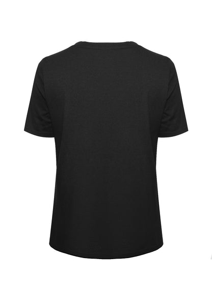 Men's Graphic T-Shirt - Crew Neck Short Sleeve – Black Polyester Printed – view 3