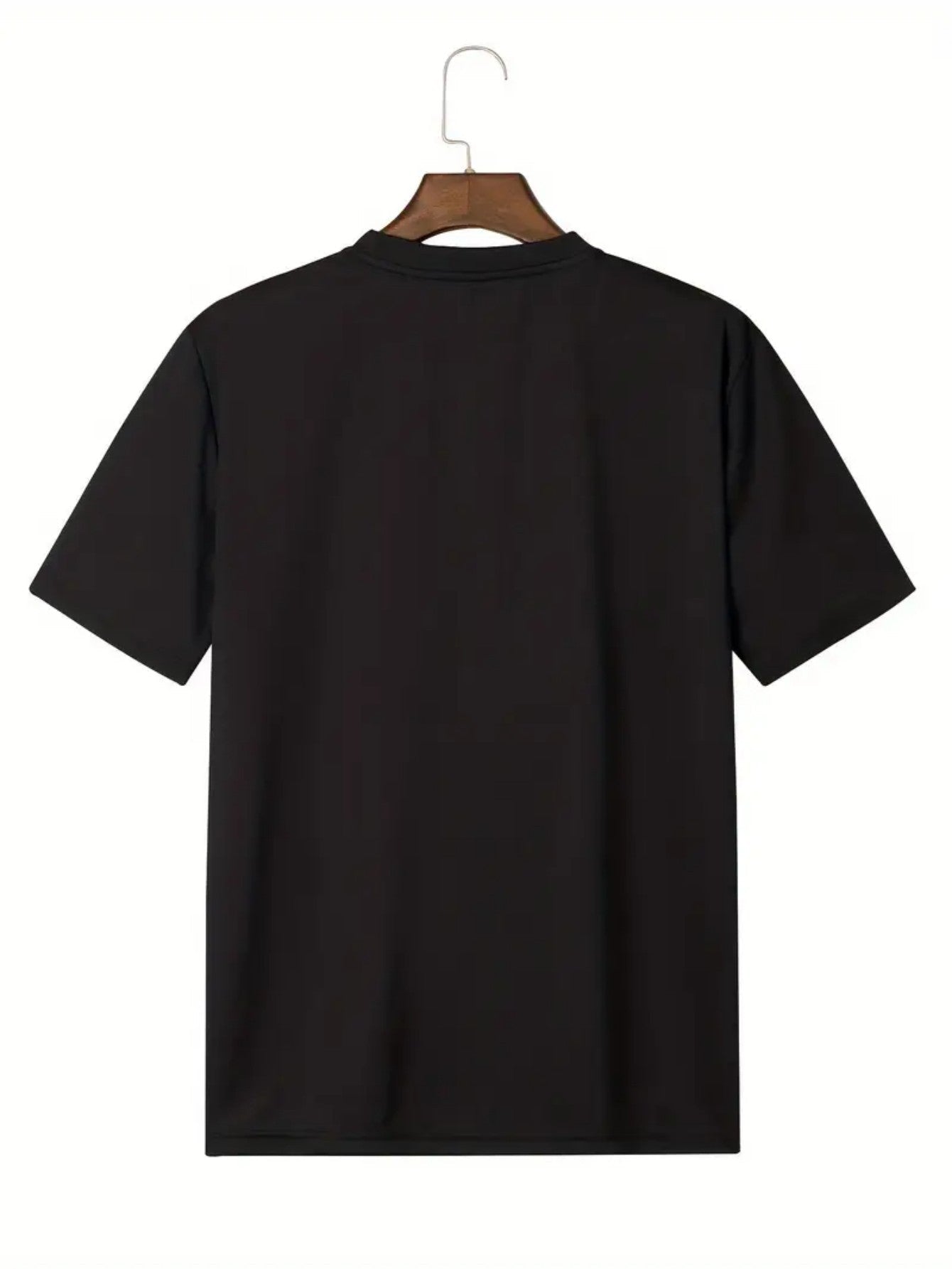 Men's Graphic T-Shirt - Crew Neck Short Sleeve – Red / Black – view 7