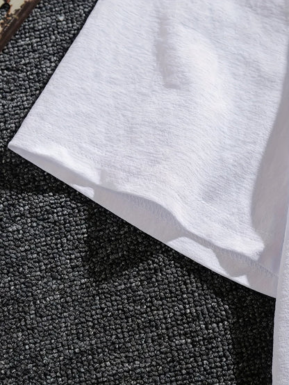 Men's Graphic T-Shirt - Crew Neck Short Sleeve – Relaxed fit detail view
