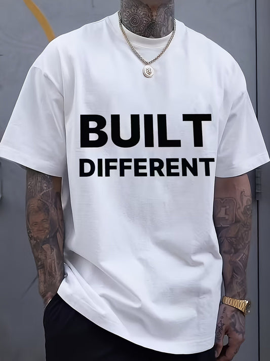 Men's Graphic T-Shirt - Crew Neck Short Sleeve – Relaxed fit – White option – main product image