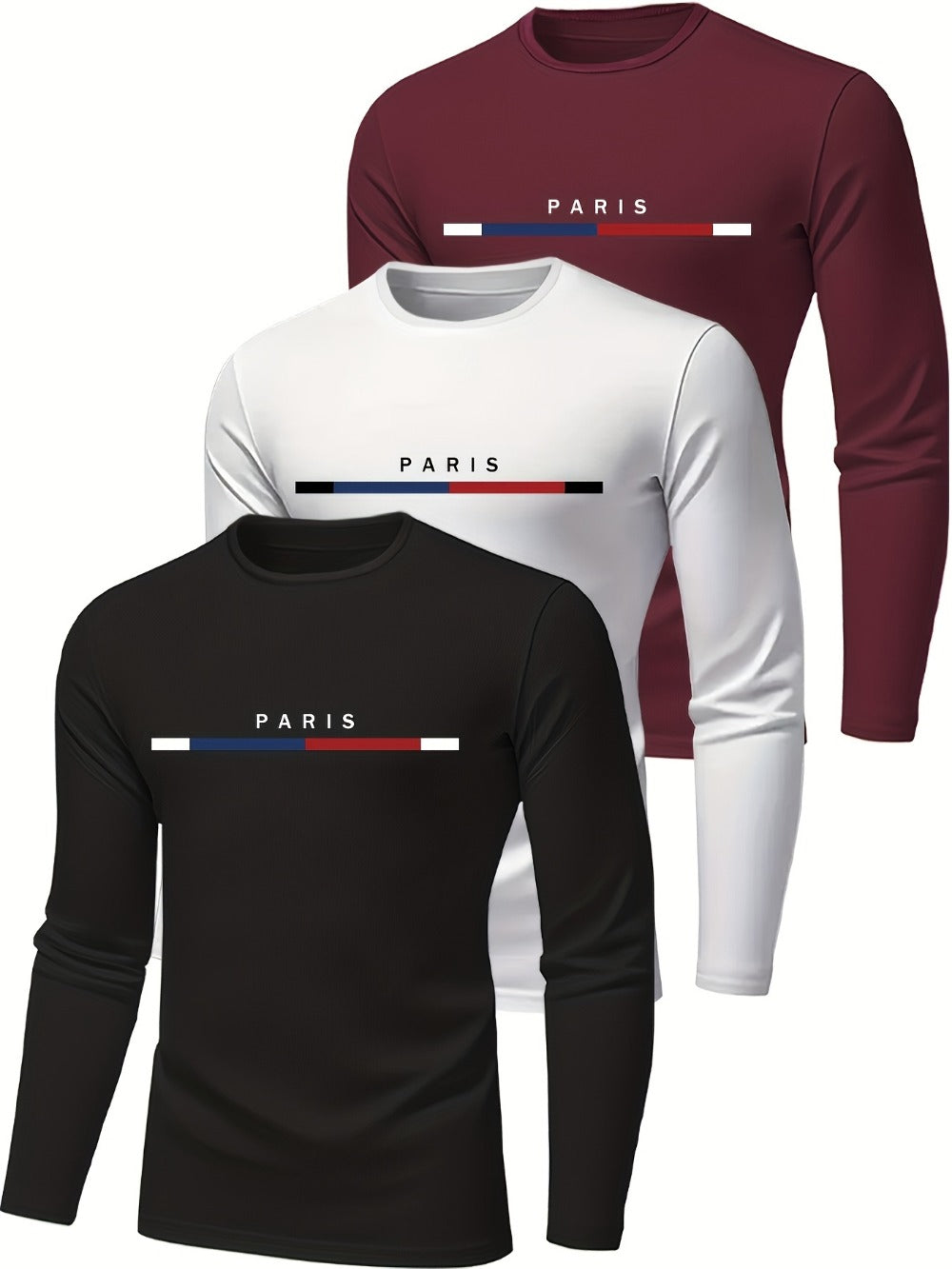 Men's Graphic T-Shirt - Round Neck Long Sleeve detail view