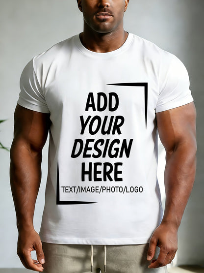 Men's Graphic T-Shirt - Round Neck Short Sleeve – Black Cotton Printed – Black option – main product image