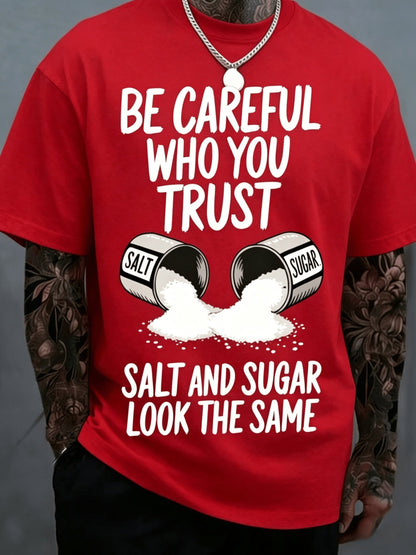 Men's Graphic T-Shirt - Round Neck Short Sleeve – Black / Red – Black option – main product image
