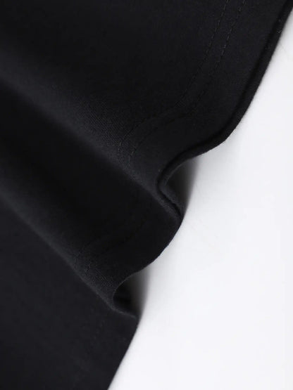 Men's Graphic T-Shirt - Round Neck Short Sleeve – Black Short-Sleeve – view 3