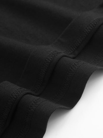 Men's Graphic T-Shirt - Round Neck Short Sleeve – Black Short-Sleeve Jeans – view 4