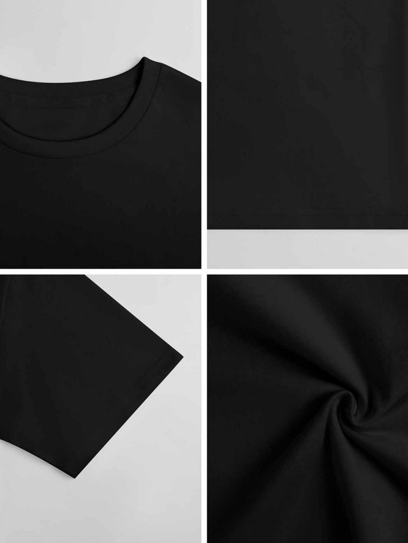 Men's Graphic T-Shirt - Round Neck Short Sleeve – Black Short-Sleeve Jeans – view 5