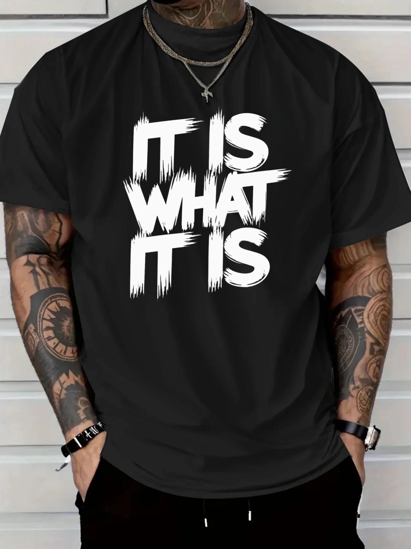 Men's Graphic T-Shirt - Round Neck Short Sleeve – Deep / Shallow – main product image