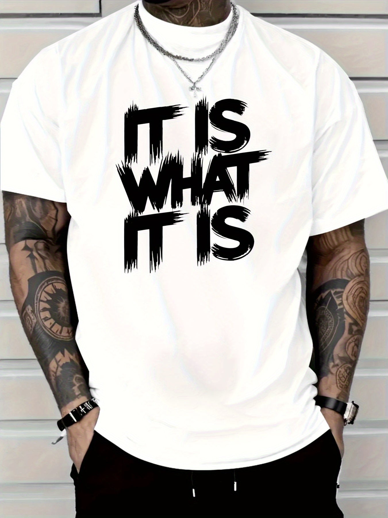 Men's Graphic T-Shirt - Round Neck Short Sleeve – Deep / Shallow – view 3