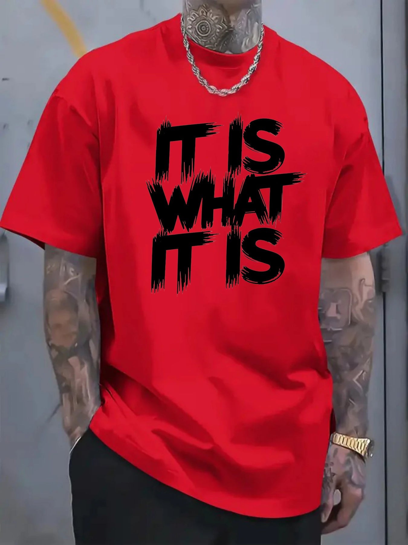 Men's Graphic T-Shirt - Round Neck Short Sleeve – Deep / Shallow – view 5
