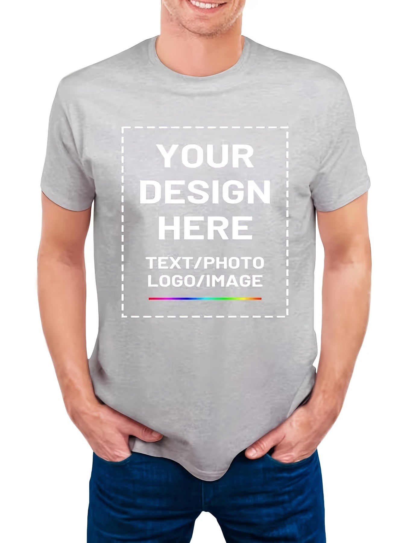 Men's Graphic T-Shirt - Round Neck Short Sleeve Streetwear – 3-Color Selection – main product image