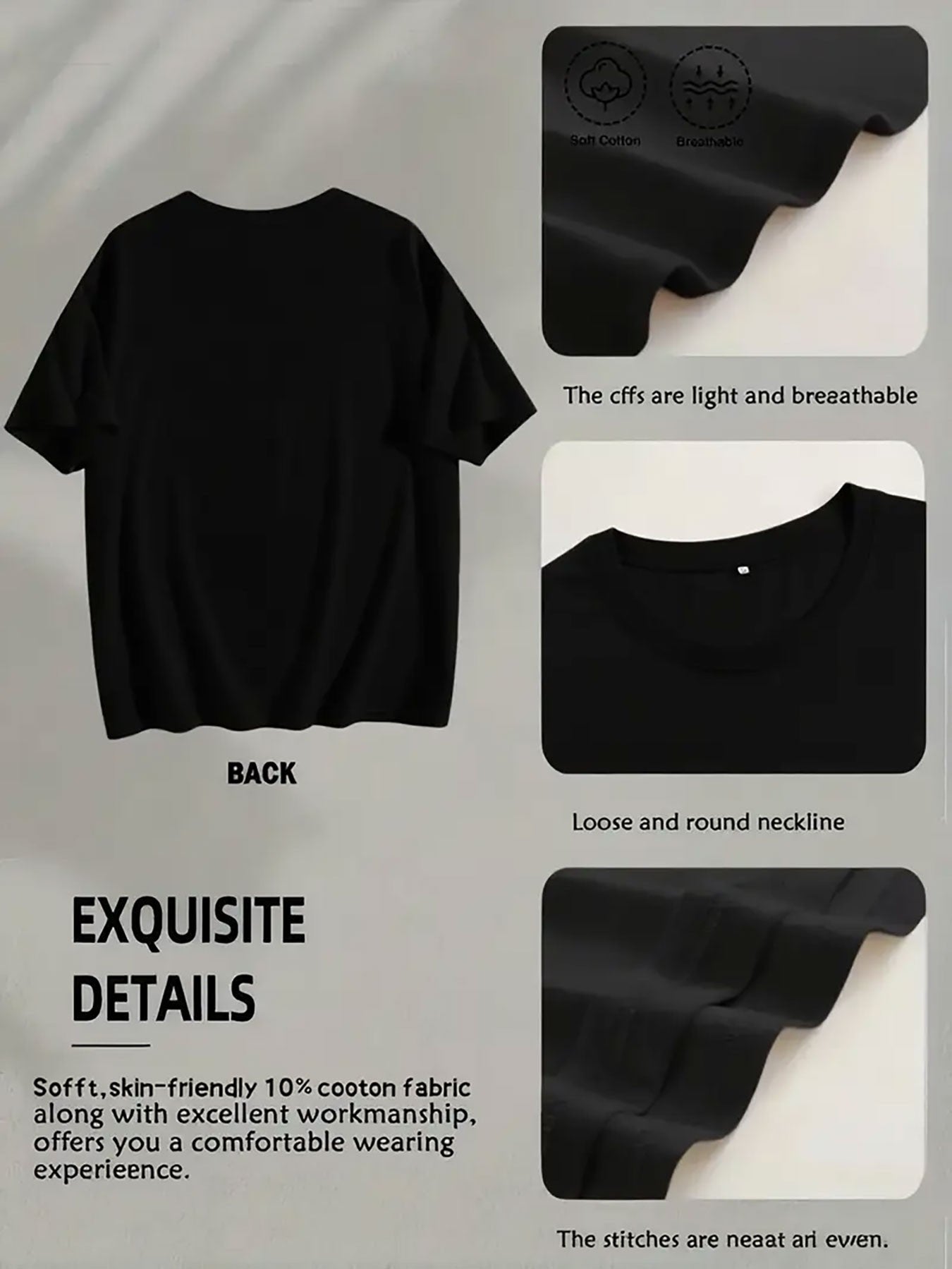 Men's Graphic T-Shirt - Round Neck Short Sleeve Streetwear – Relaxed fit – view 6