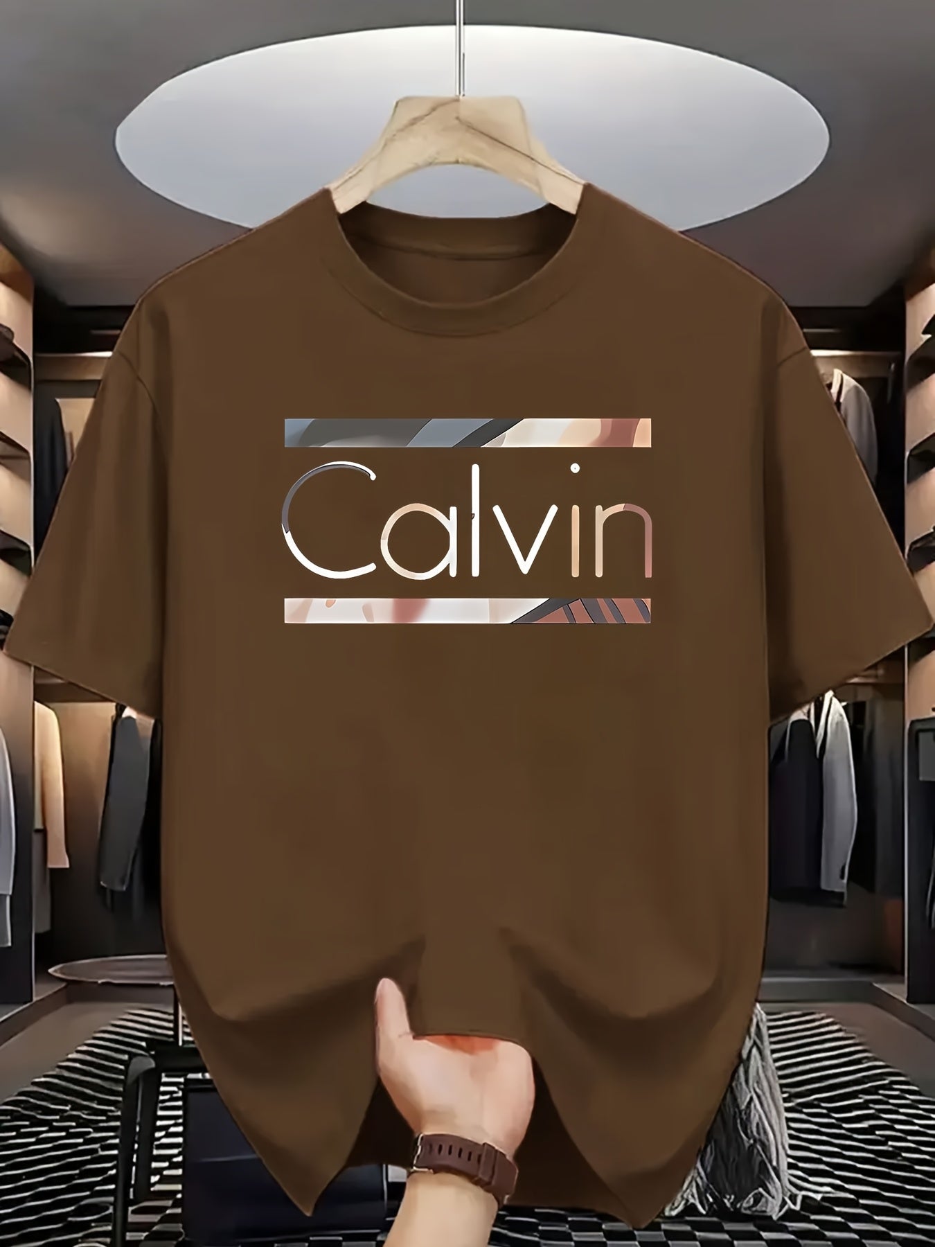 Men's Graphic T-Shirt - Round Neck Short Sleeve Streetwear Style – view 5