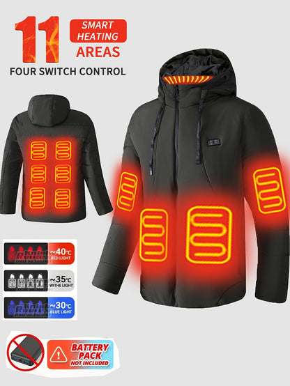 Men's Heated Button-Front Jacket – main product image