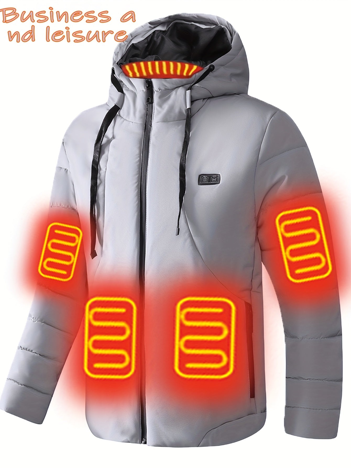 Men's Heated Button-Front Jacket – view 8