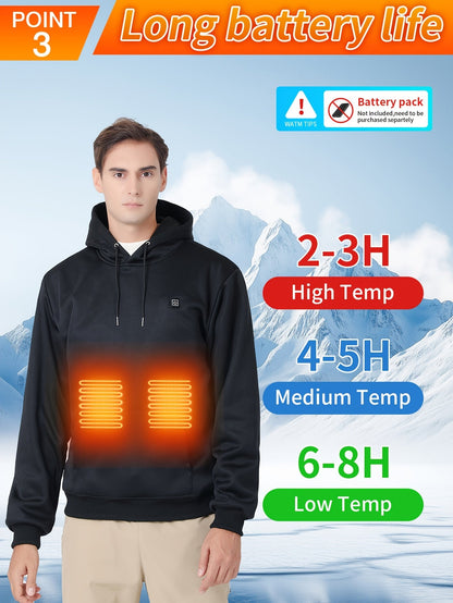 Men's Heated Pullover Hoodie – view 5