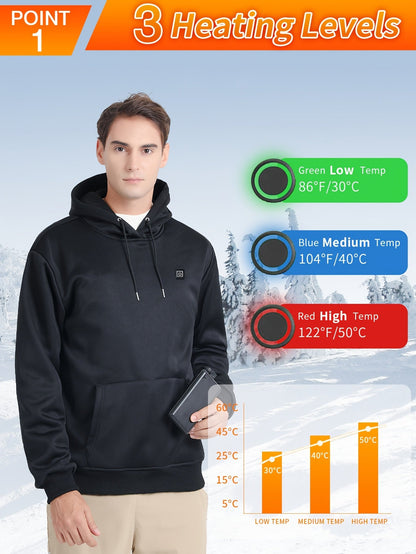 Men's Heated Pullover Hoodie – view 13