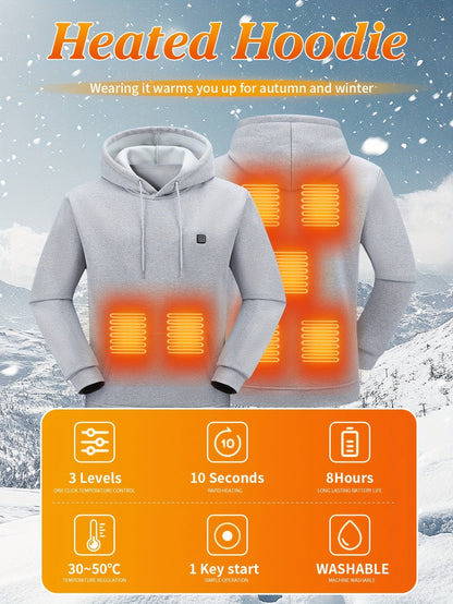 Men's Heated Pullover Hoodie – view 15
