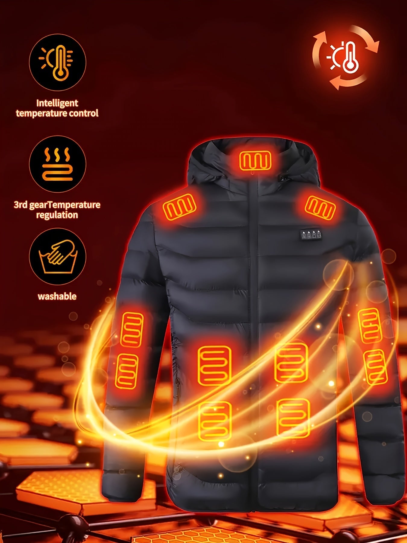 Men's Heated Pullover Jacket – view 11