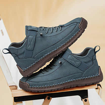 Men's High-Top Casual Ankle Boots - Elastic Closure and Rubber Sole – view 4