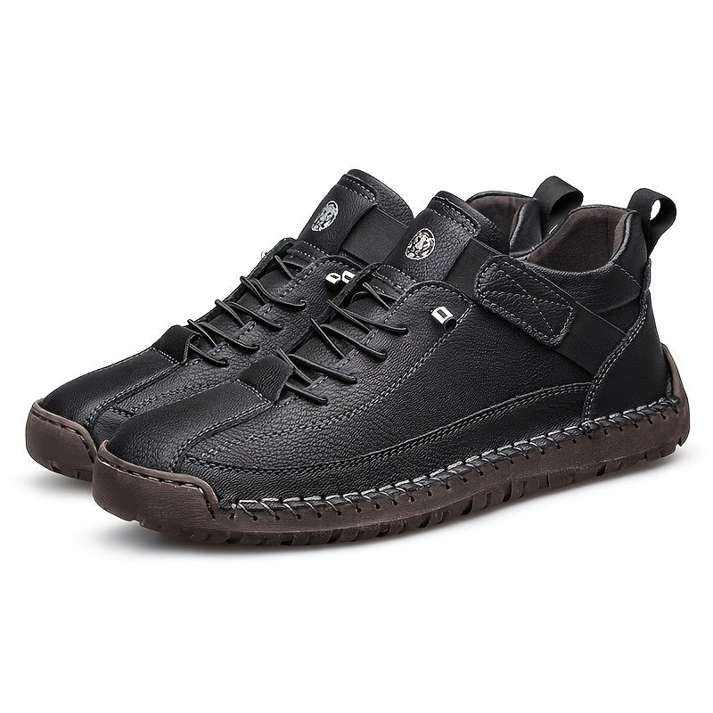 Men's High-Top Casual Ankle Boots - Elastic Closure and Rubber Sole – view 5